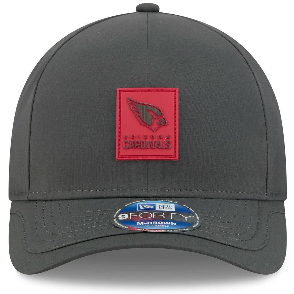 Arizona Cardinals New Era 2025 Sideline Cold Weather 9FORTY M-Crown Adjustable Hat Charcoal | NFL