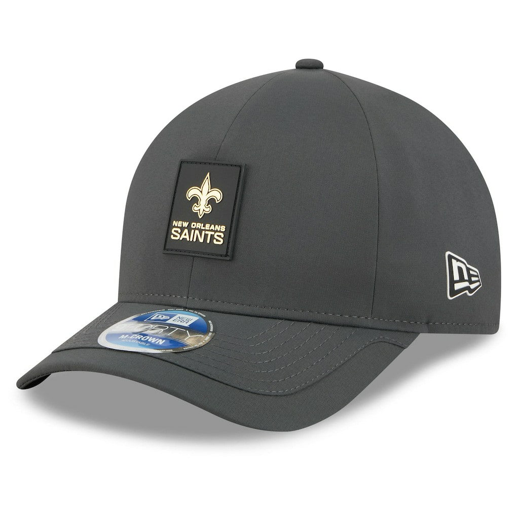 New Orleans Saints New Era 2025 Sideline Cold Weather 9FORTY M-Crown Adjustable Hat Charcoal | NFL