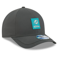 Miami Dolphins New Era 2025 Sideline Cold Weather 9FORTY M-Crown Adjustable Hat Charcoal | NFL