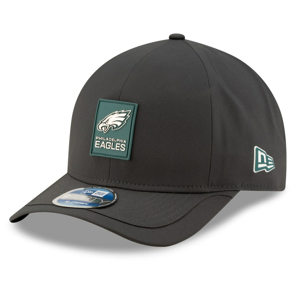 Philadelphia Eagles New Era 2025 Sideline Cold Weather 9FORTY M-Crown Adjustable Hat Charcoal | NFL