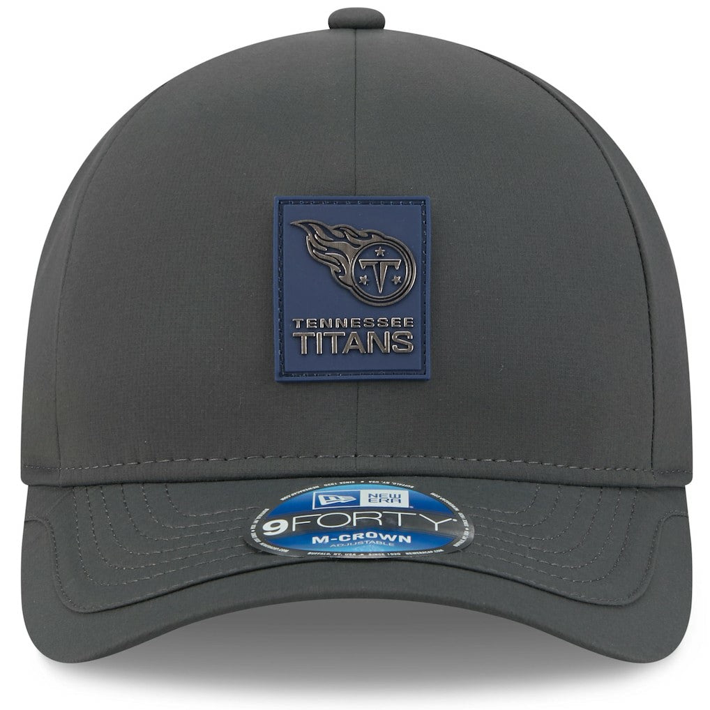 Tennessee Titans New Era 2025 Sideline Cold Weather 9FORTY M-Crown Adjustable Hat Charcoal | NFL