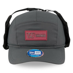 Washington Commanders New Era 2025 Sideline Cold Weather Runner Dog Ear Adjustable Hat Charcoal | NFL