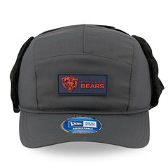 Chicago Bears New Era 2025 Sideline Cold Weather Runner Dog Ear Adjustable Hat Charcoal | NFL