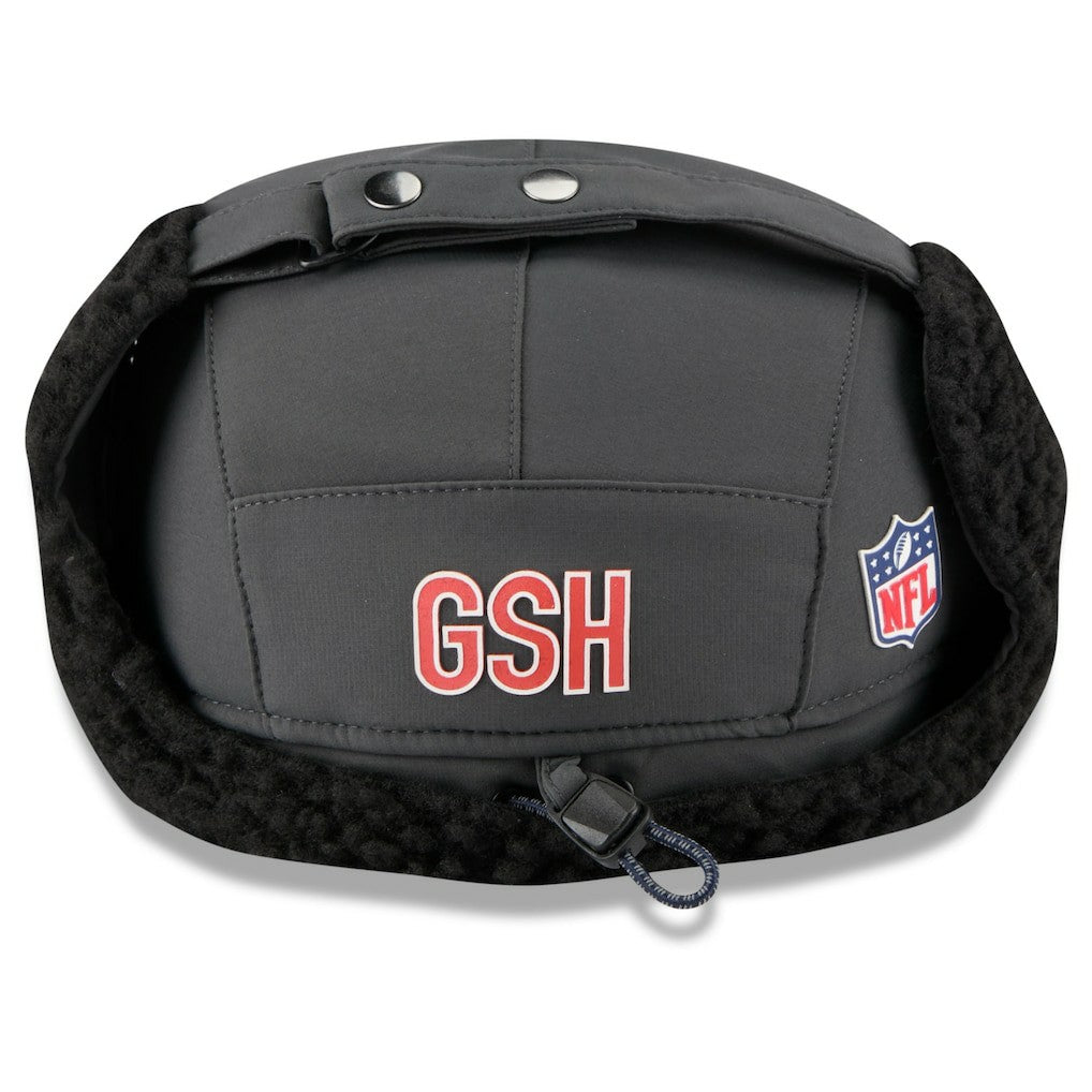 Chicago Bears New Era 2025 Sideline Cold Weather Runner Dog Ear Adjustable Hat Charcoal | NFL