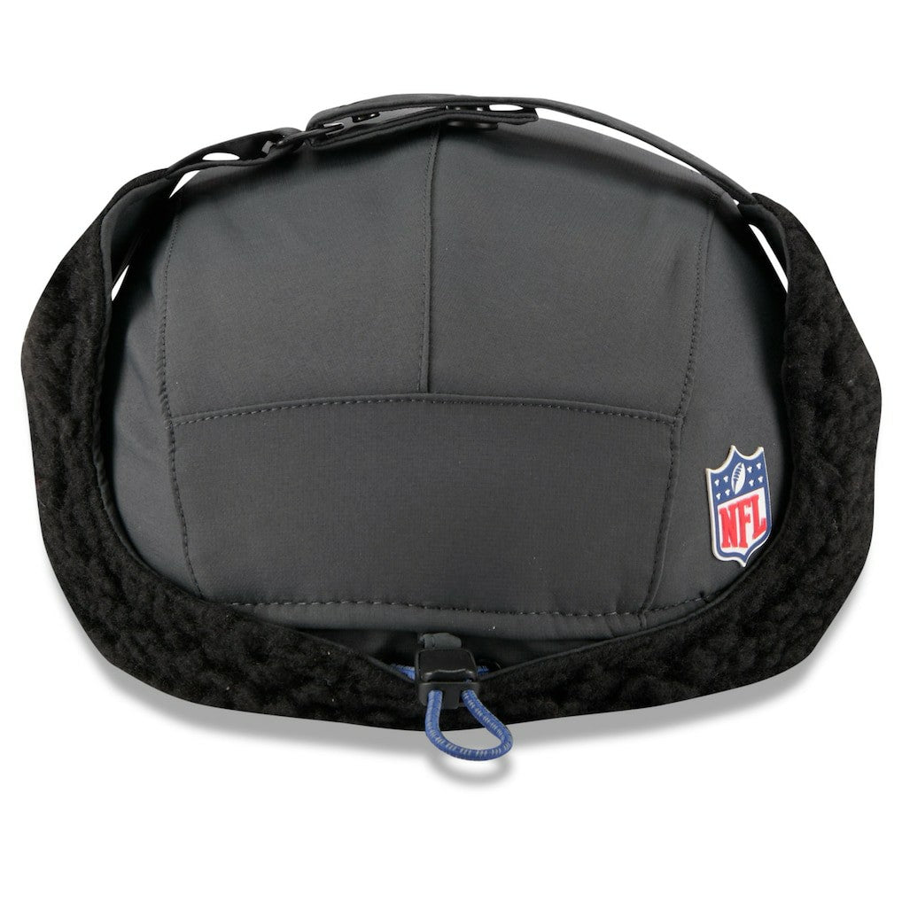 Indianapolis Colts New Era 2025 Sideline Cold Weather Runner Dog Ear Adjustable Hat Charcoal | NFL