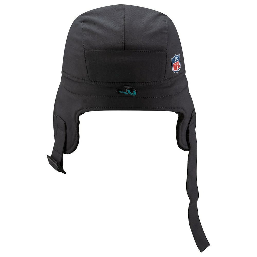 Miami Dolphins New Era 2025 Sideline Cold Weather Runner Dog Ear Adjustable Hat Charcoal | NFL