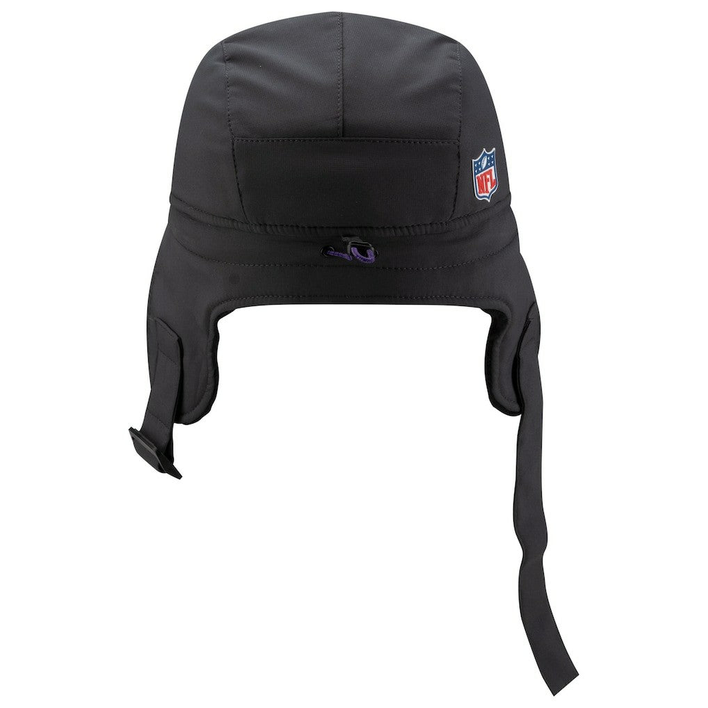 Minnesota Vikings New Era 2025 Sideline Cold Weather Runner Dog Ear Adjustable Hat Charcoal | NFL
