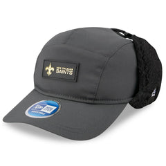 New Orleans Saints New Era 2025 Sideline Cold Weather Runner Dog Ear Adjustable Hat Charcoal | NFL