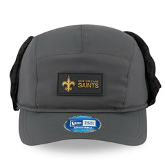 New Orleans Saints New Era 2025 Sideline Cold Weather Runner Dog Ear Adjustable Hat Charcoal | NFL