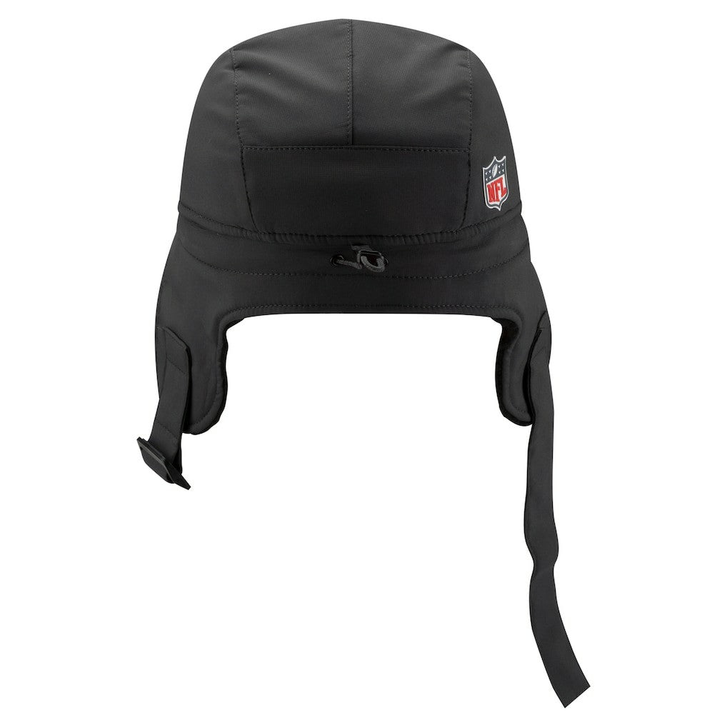 New Orleans Saints New Era 2025 Sideline Cold Weather Runner Dog Ear Adjustable Hat Charcoal | NFL