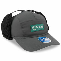 New York Jets New Era 2025 Sideline Cold Weather Runner Dog Ear Adjustable Hat Charcoal | NFL