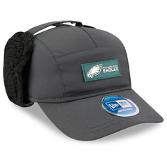 Philadelphia Eagles New Era 2025 Sideline Cold Weather Runner Dog Ear Adjustable Hat Charcoal | NFL