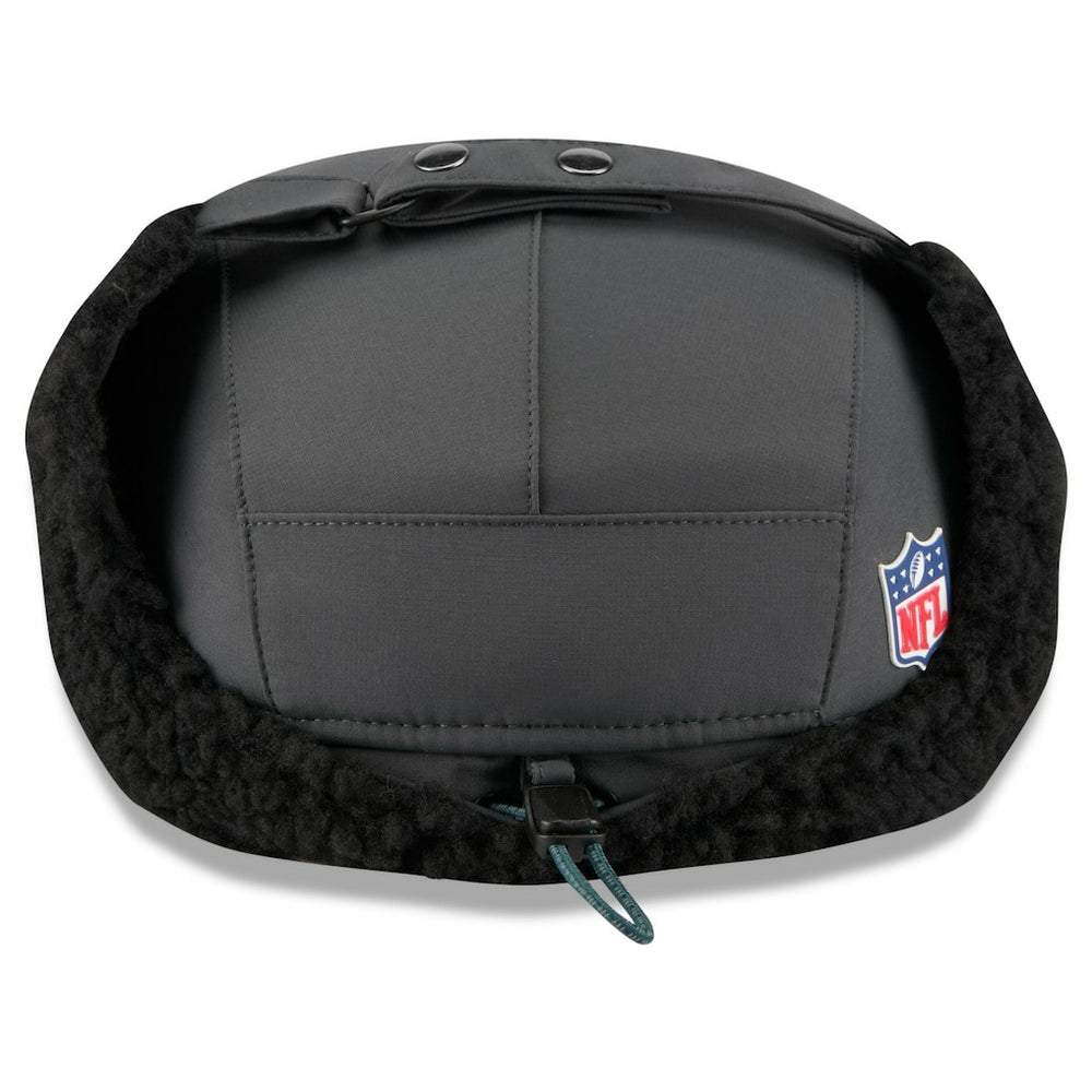 Philadelphia Eagles New Era 2025 Sideline Cold Weather Runner Dog Ear Adjustable Hat Charcoal | NFL