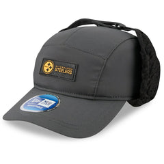Pittsburgh Steelers New Era 2025 Sideline Cold Weather Runner Dog Ear Adjustable Hat Charcoal | NFL