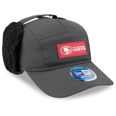 San Francisco 49ers New Era 2025 Sideline Cold Weather Runner Dog Ear Adjustable Hat Charcoal | NFL