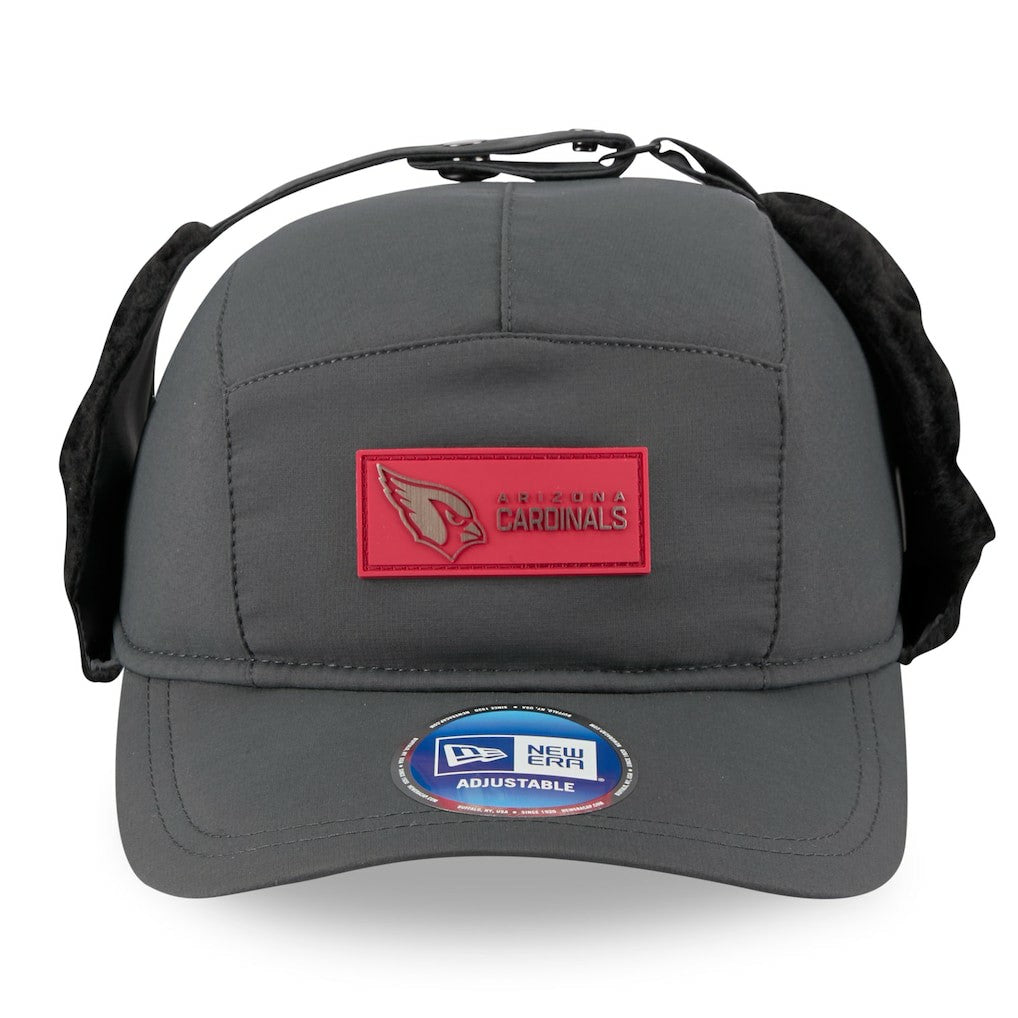 Arizona Cardinals New Era 2025 Sideline Cold Weather Runner Dog Ear Adjustable Hat Charcoal | NFL