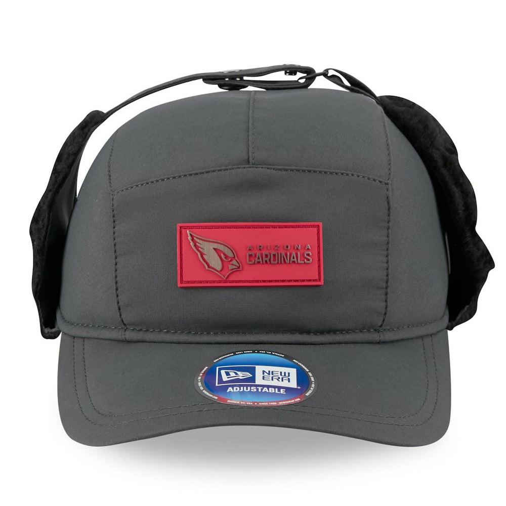 Arizona Cardinals New Era 2025 Sideline Cold Weather Runner Dog Ear Adjustable Hat Charcoal | NFL