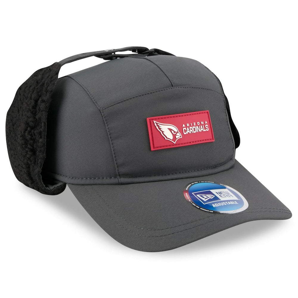 Arizona Cardinals New Era 2025 Sideline Cold Weather Runner Dog Ear Adjustable Hat Charcoal | NFL