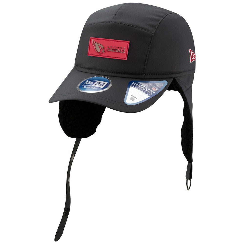 Arizona Cardinals New Era 2025 Sideline Cold Weather Runner Dog Ear Adjustable Hat Charcoal | NFL