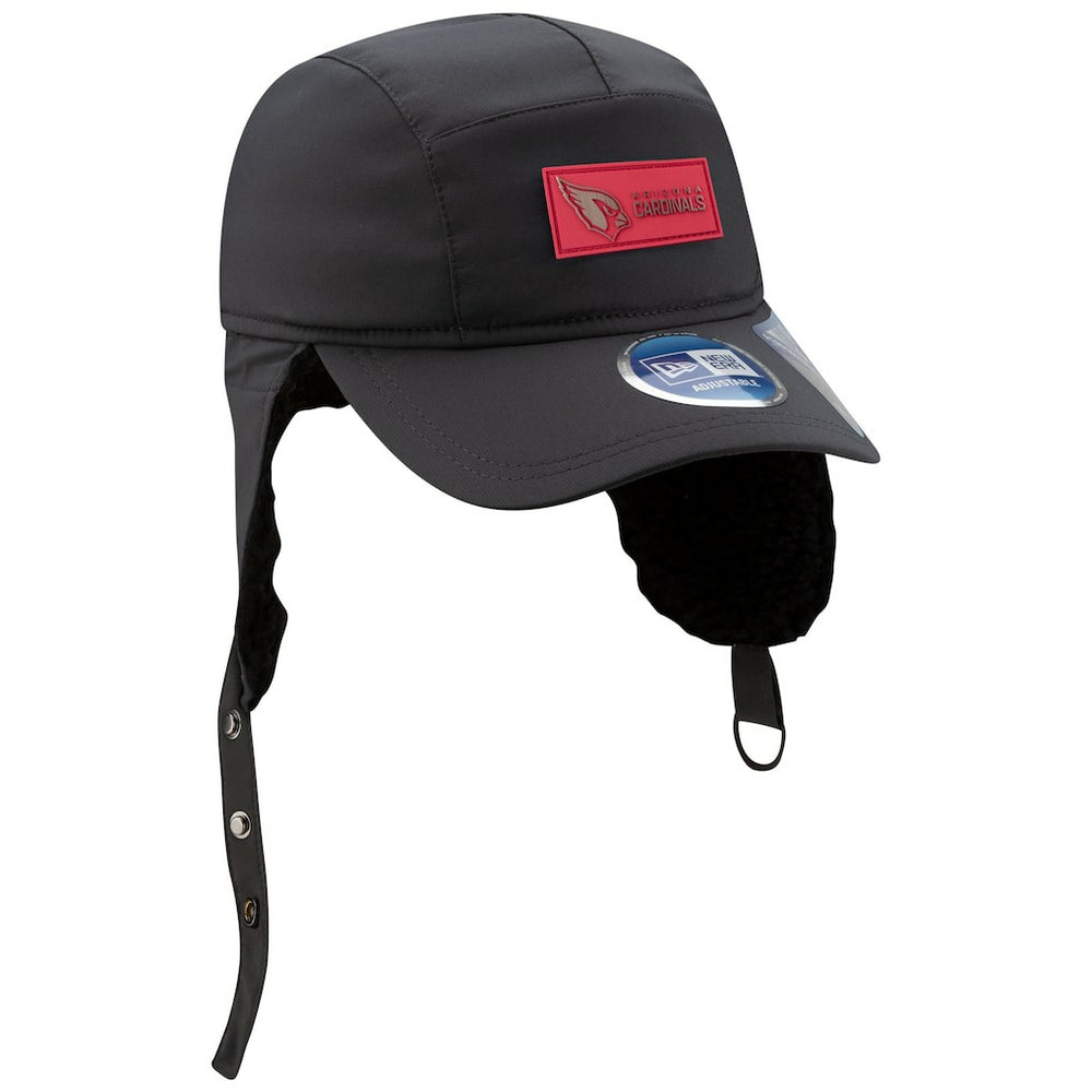 Arizona Cardinals New Era 2025 Sideline Cold Weather Runner Dog Ear Adjustable Hat Charcoal | NFL