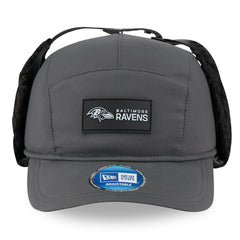 Baltimore Ravens New Era 2025 Sideline Cold Weather Runner Dog Ear Adjustable Hat Charcoal | NFL