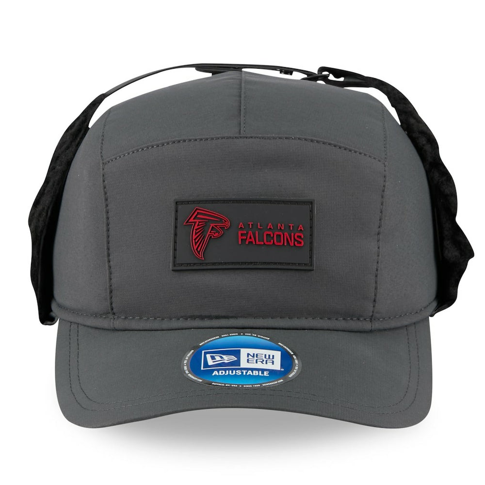 Atlanta Falcons New Era 2025 Sideline Cold Weather Runner Dog Ear Adjustable Hat Charcoal | NFL