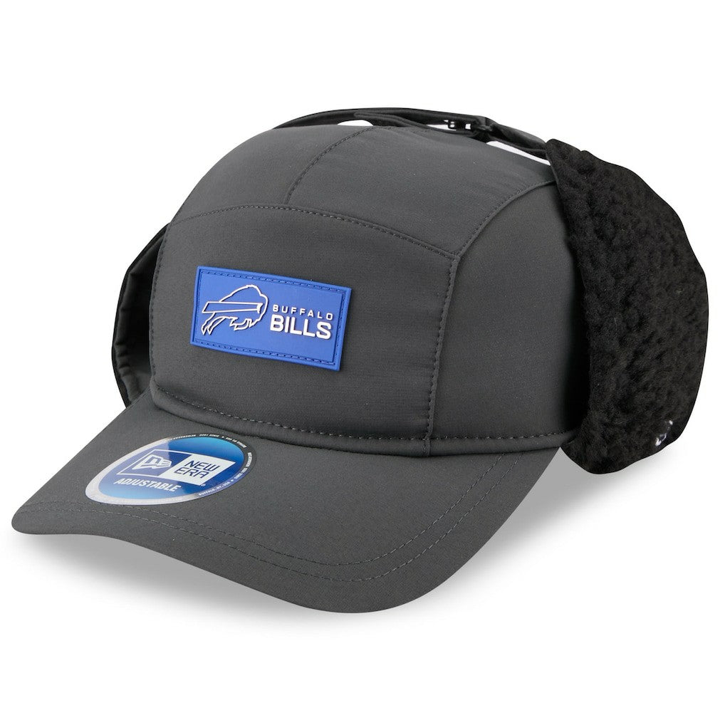 Buffalo Bills New Era 2025 Sideline Cold Weather Runner Dog Ear Adjustable Hat Charcoal | NFL