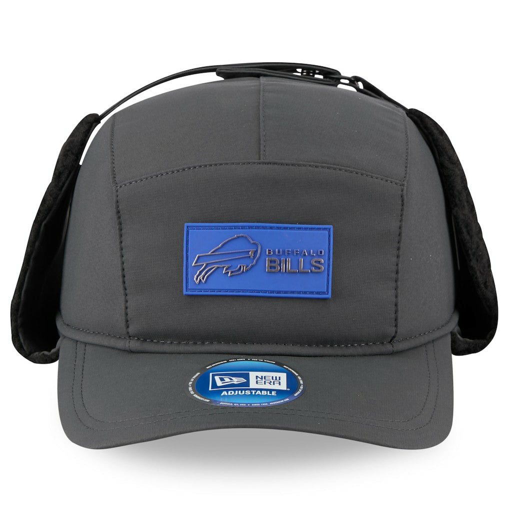 Buffalo Bills New Era 2025 Sideline Cold Weather Runner Dog Ear Adjustable Hat Charcoal | NFL