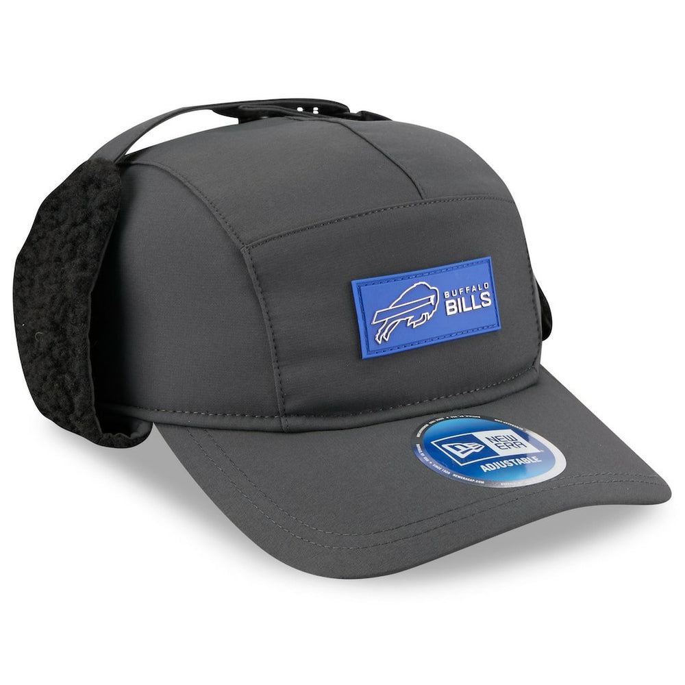 Buffalo Bills New Era 2025 Sideline Cold Weather Runner Dog Ear Adjustable Hat Charcoal | NFL