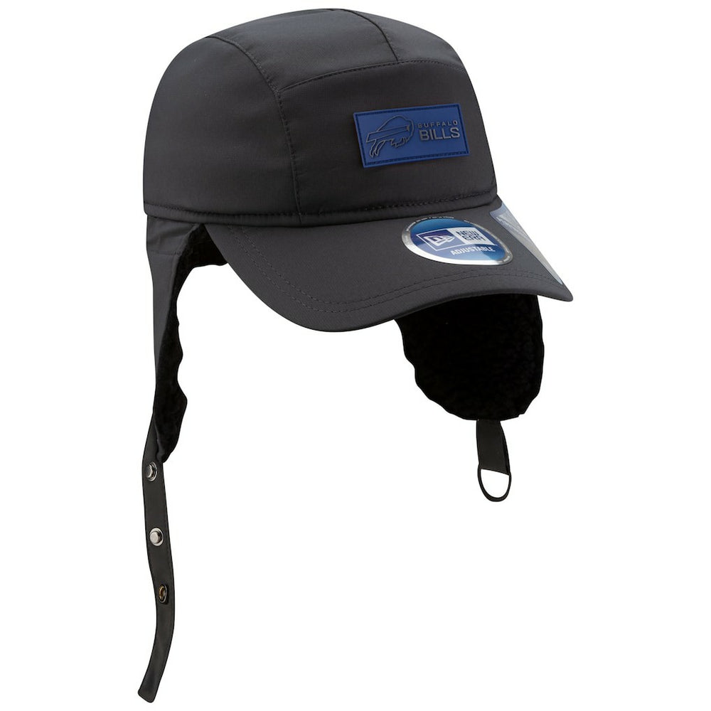 Buffalo Bills New Era 2025 Sideline Cold Weather Runner Dog Ear Adjustable Hat Charcoal | NFL