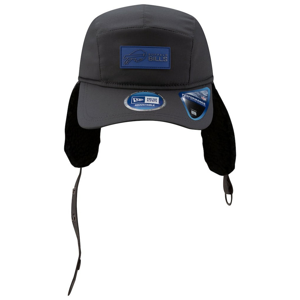 Buffalo Bills New Era 2025 Sideline Cold Weather Runner Dog Ear Adjustable Hat Charcoal | NFL