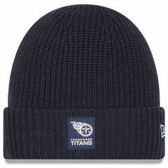 Tennessee Titans New Era 2025 Sideline Cold Weather Cuffed Knit Hat Charcoal | NFL