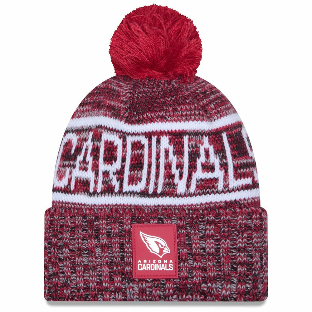 Arizona Cardinals New Era 2025 Sideline Cold Weather Cuffed Knit Hat with Pom Cardinal | NFL