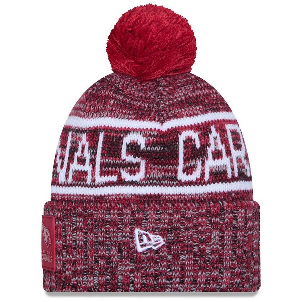 Arizona Cardinals New Era 2025 Sideline Cold Weather Cuffed Knit Hat with Pom Cardinal | NFL