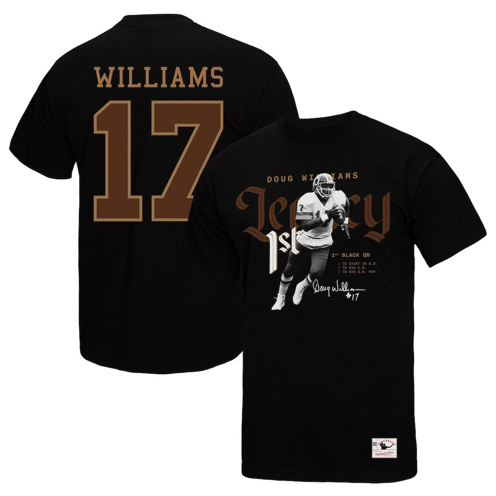 Doug Williams Washington Commanders Legacy Graphic T-Shirt Black | Mitchell & Ness