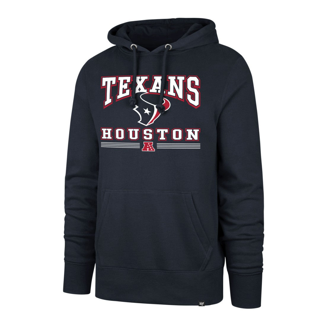 Houston Texans '47 Packed House Headline Pullover Hoodie Navy | 47 brand