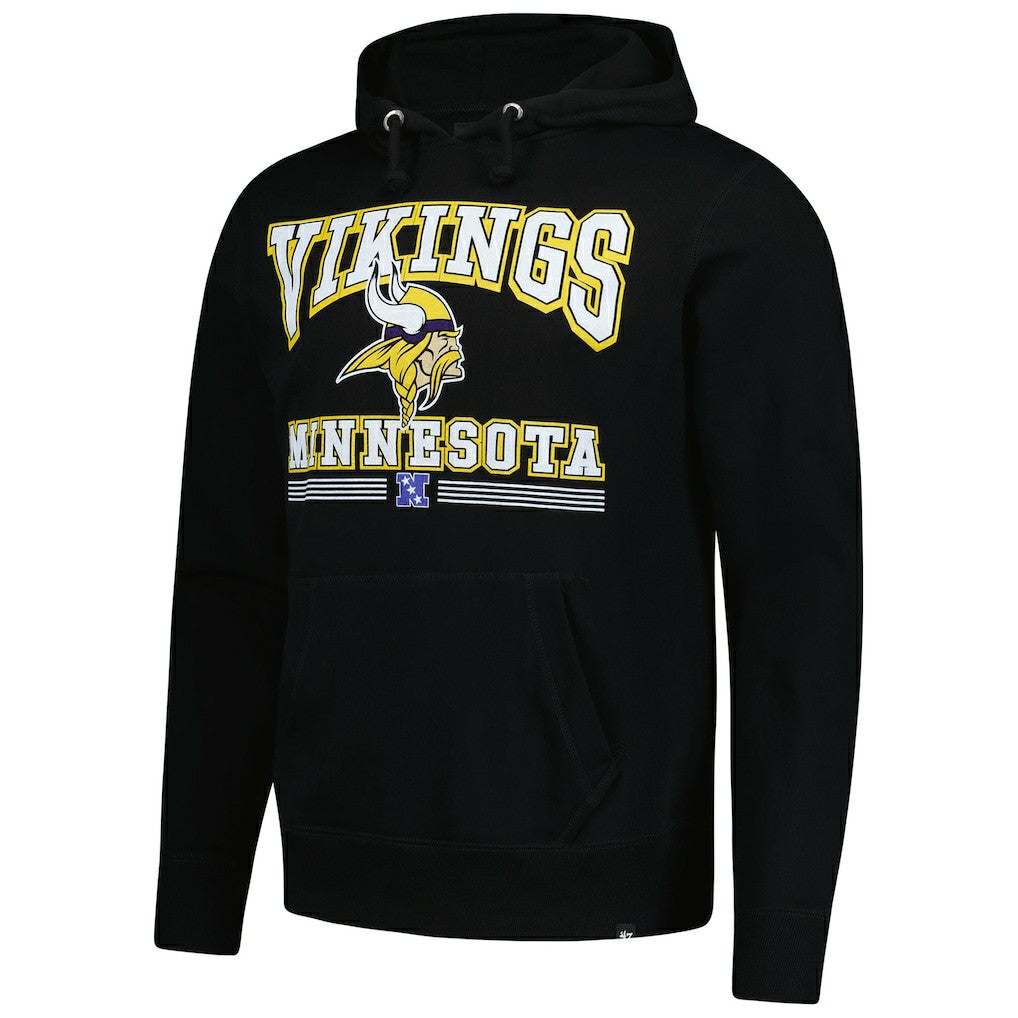 Minnesota Vikings '47 Packed House Headline Pullover Hoodie Black | 47 brand