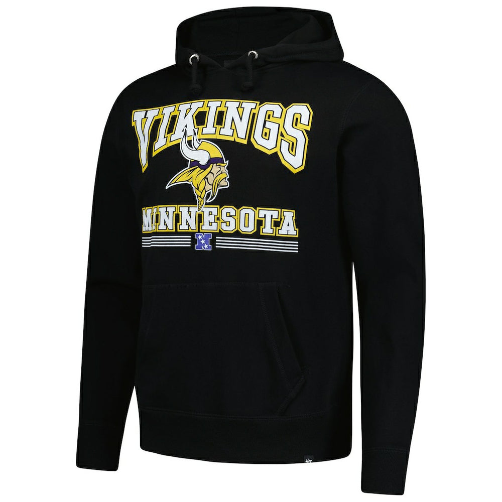 Minnesota Vikings '47 Packed House Headline Pullover Hoodie Black | 47 brand