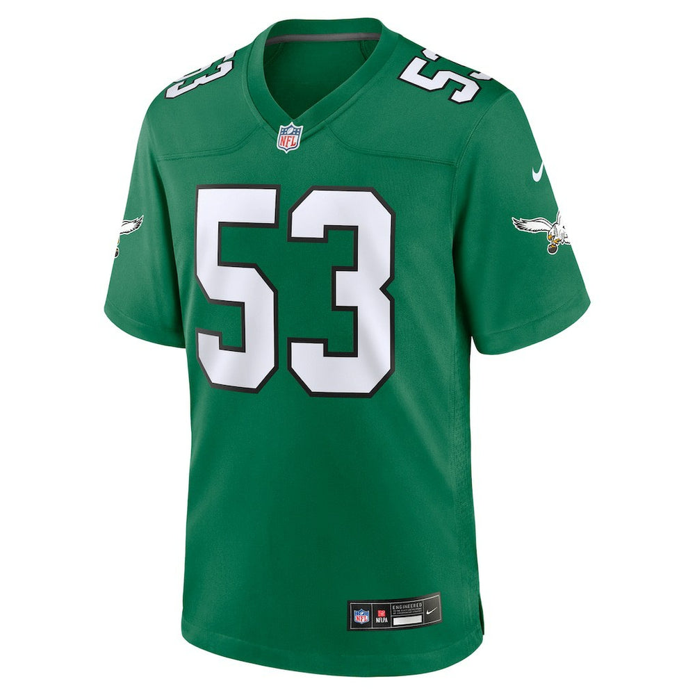 Zack Baun Philadelphia Eagles Alternate Game Jersey Kelly Green | Nike for Sale
