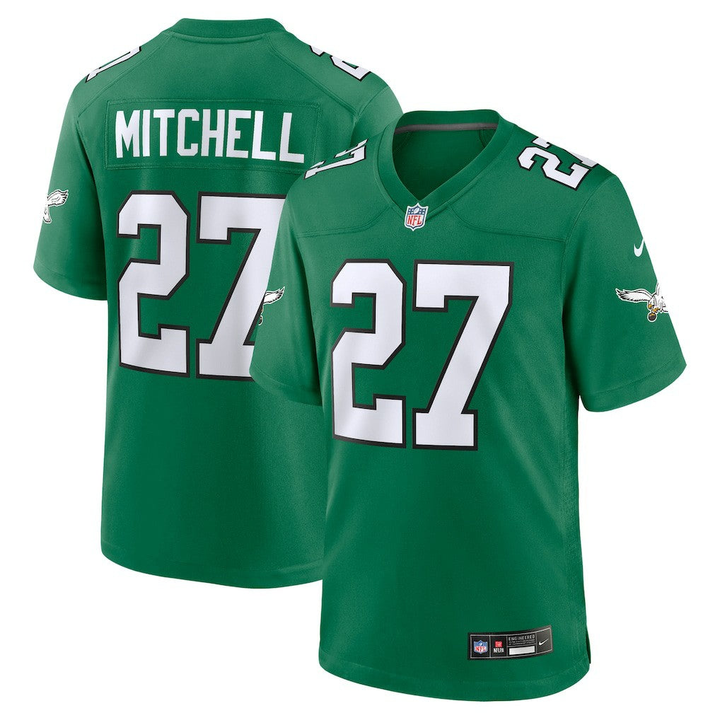 Quinyon Mitchell Philadelphia Eagles Alternate Game Jersey Kelly Green | Nike for Sale