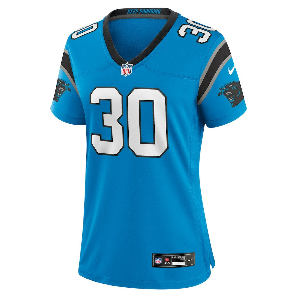 Chuba Hubbard Carolina Panthers Women's Alternate Game Jersey Blue | Nike for Sale