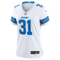 Kerby Joseph Detroit Lions Women's Game Jersey White | Nike for Sale