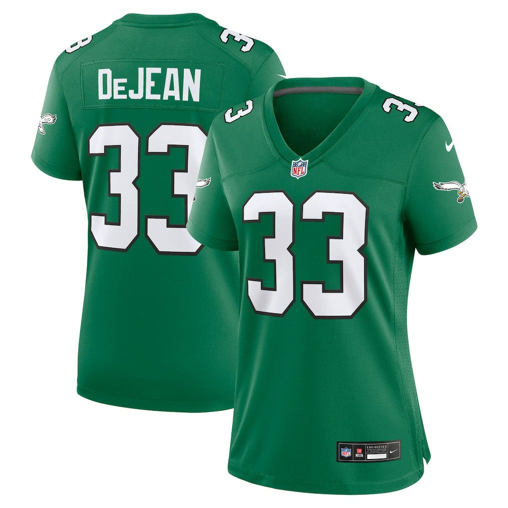 Cooper DeJean Philadelphia Eagles Women's Alternate Game Jersey Kelly Green | Nike for Sale