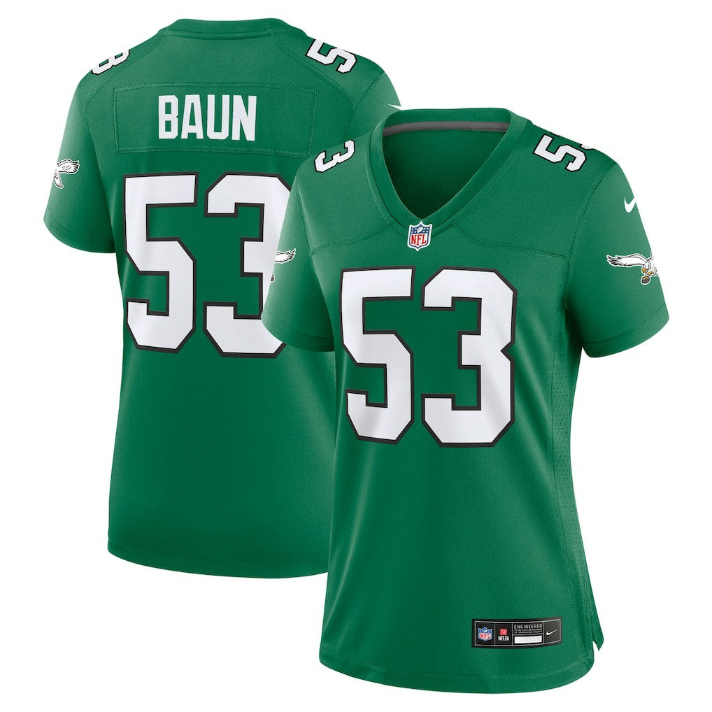 Zack Baun Philadelphia Eagles Women's Alternate Game Jersey Kelly Green | Nike for Sale