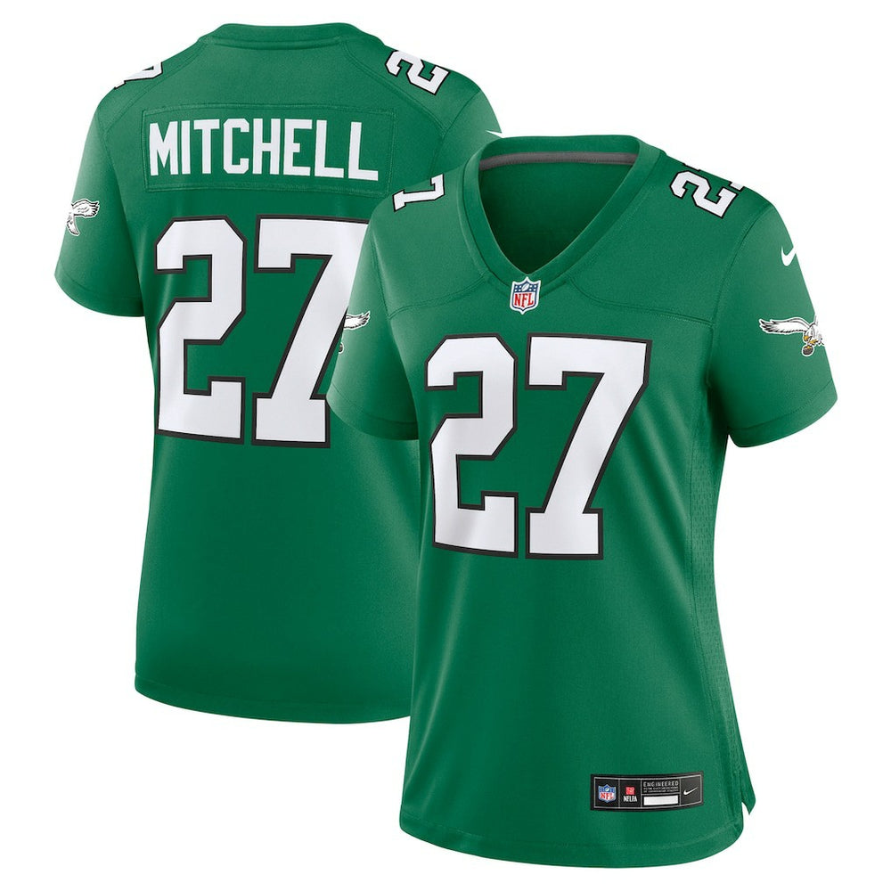Quinyon Mitchell Philadelphia Eagles Women's Alternate Game Jersey Kelly Green | Nike for Sale