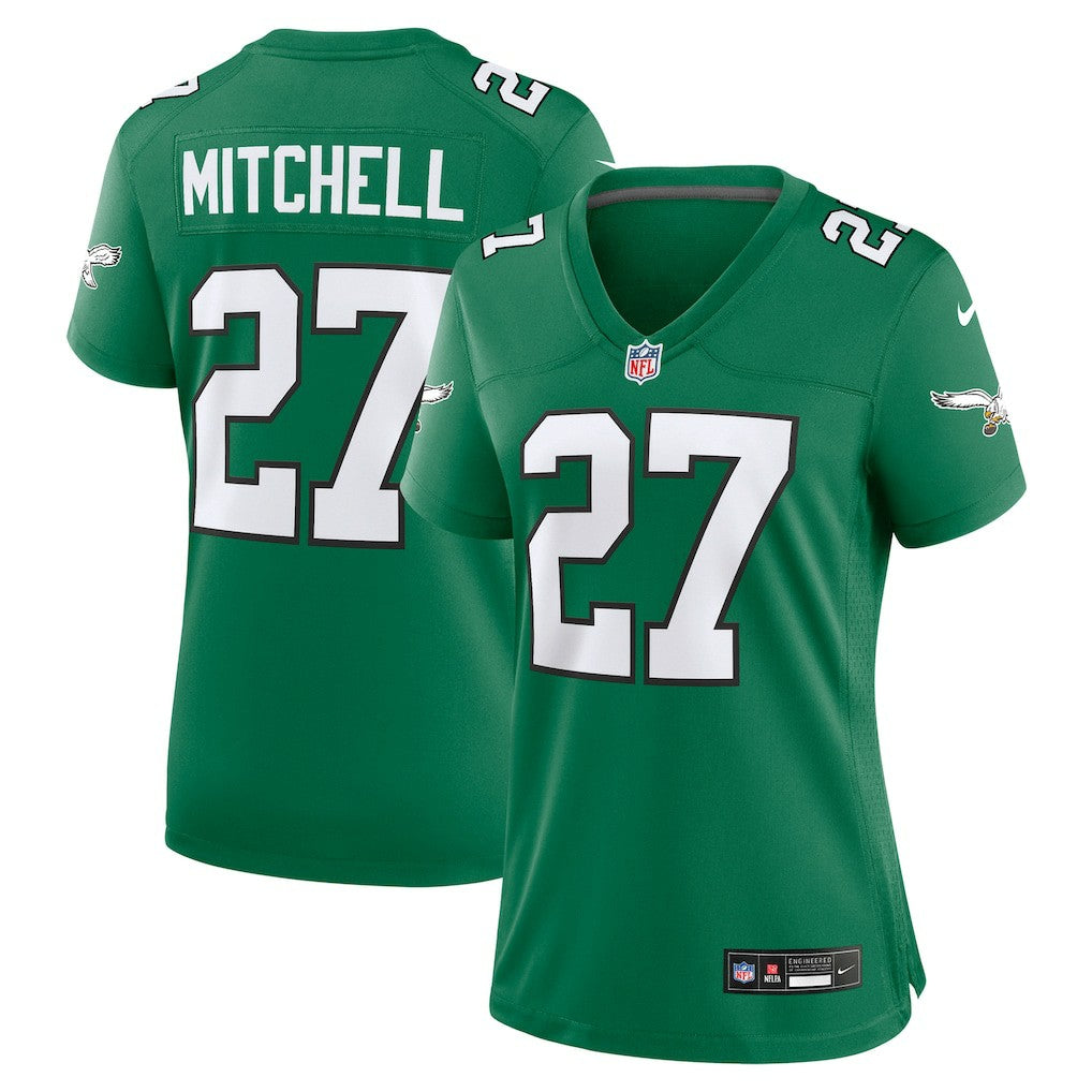 Quinyon Mitchell Philadelphia Eagles Women's Alternate Game Jersey Kelly Green | Nike for Sale
