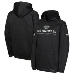 Los Angeles Kings Fanatics Youth Authentic Pro Rink Raglan Hoodie - Black - NHL