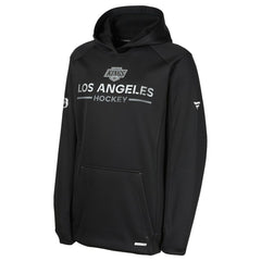 Los Angeles Kings Fanatics Youth Authentic Pro Rink Raglan Hoodie - Black - NHL
