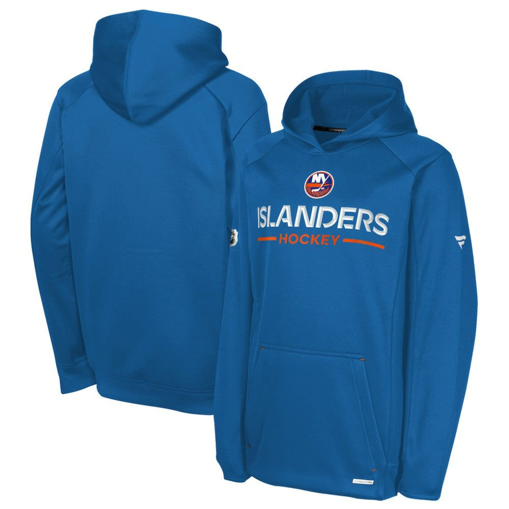 New York Islanders Fanatics Youth Authentic Pro Rink Raglan Hoodie - Royal - NHL
