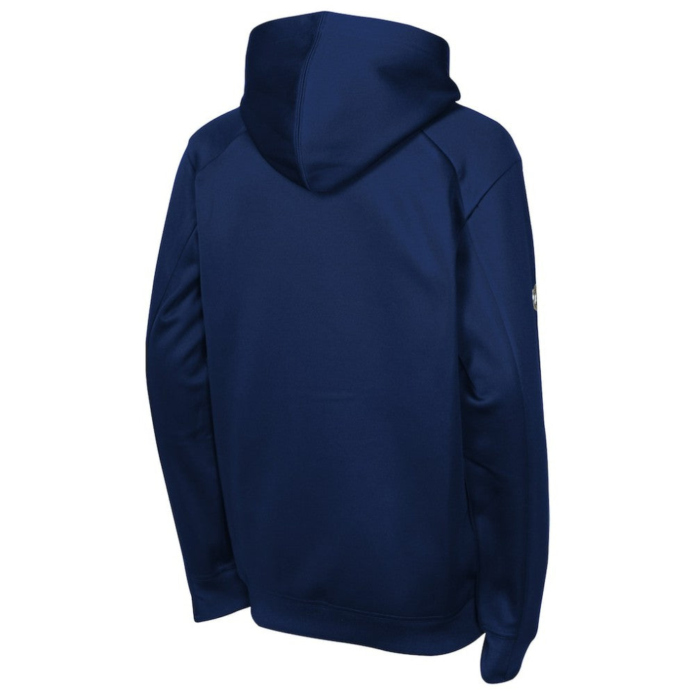 New York Rangers Fanatics Youth Authentic Pro Rink Raglan Hoodie - Navy - NHL